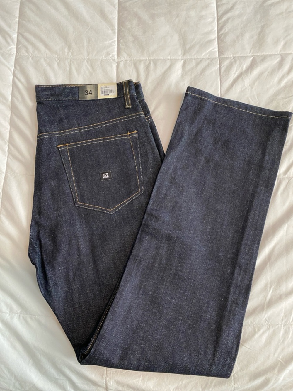 KR3W Men's Straight Jeans in Dark Indigo